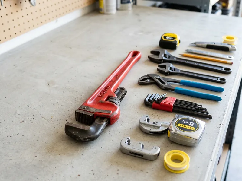 Professional plumbers in Oak Ridge, TN equipped with top-tier tools for residential and commercial plumbing services.
